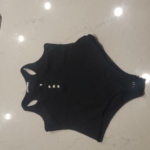 Black tank bodysuit
